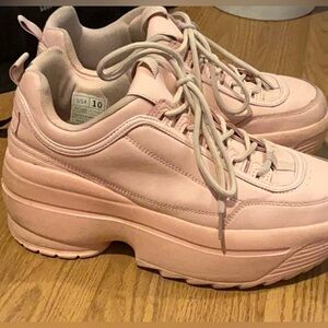 koi Pastel Pink Chunky Platform Sneakers